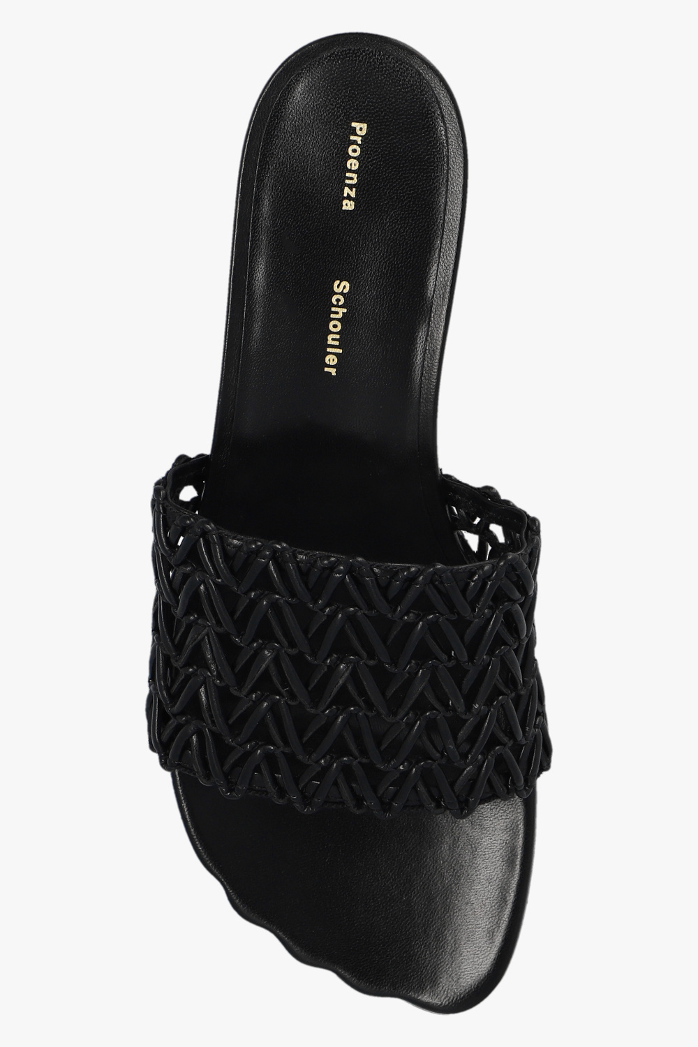 Black Sculpt Woven mules Proenza Schouler Vitkac GB